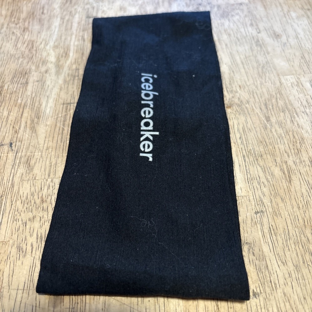 Icebreaker Merino Wool / Cotton Logo Winter Headband Unisex Adult One Size 1pc.